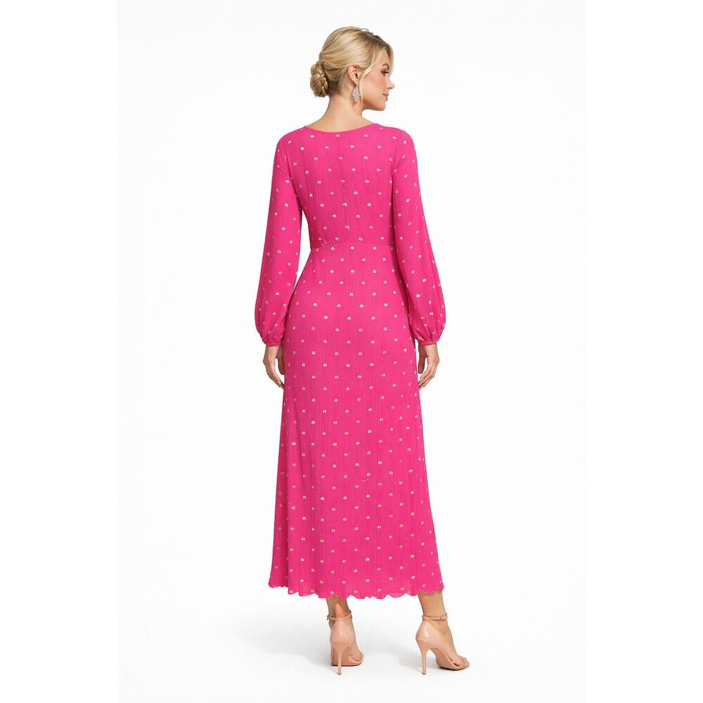 NWT Never Fully Dressed Pink Plisse Emma Dress - Size 20 - Picture 3 of 16